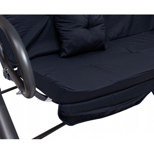 Sedadlo na záhradnú hojdačku Textilné 2x1 námornícka modrá