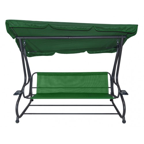 Textilné sedátko na záhradnú hojdačku 2x1 vzor palmových listov