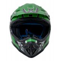 Enduro motocyklová prilba zelená S