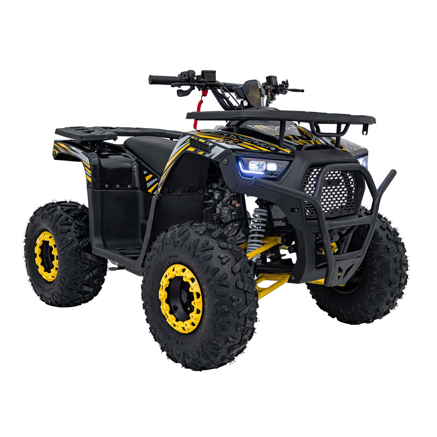 Vozidlo so spaľovacou štvorkolkou 125CC DISCOVERER žltá