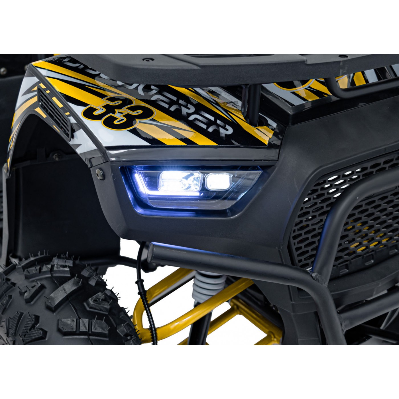 Vozidlo so spaľovacou štvorkolkou 125CC DISCOVERER žltá