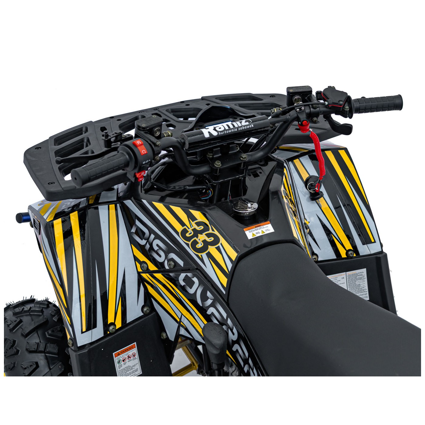 Vozidlo so spaľovacou štvorkolkou 125CC DISCOVERER žltá