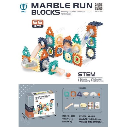 Magnetická stavebnica Sada 66 dielov