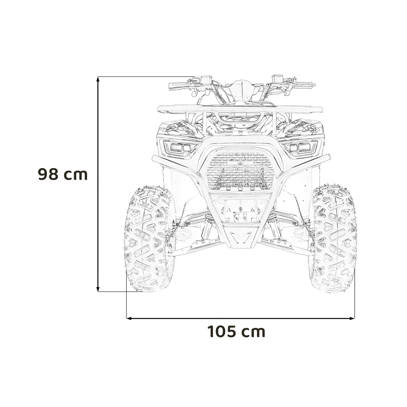 Vozidlo Quad Combustion 125CC DISCOVERER Modrá