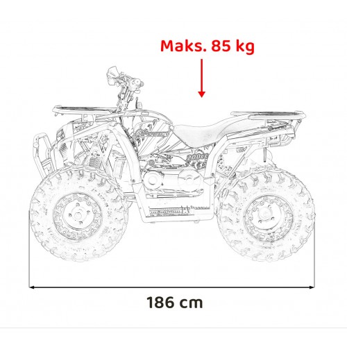 Vozidlo Quad Combustion 200CC PRO RIDER Orange