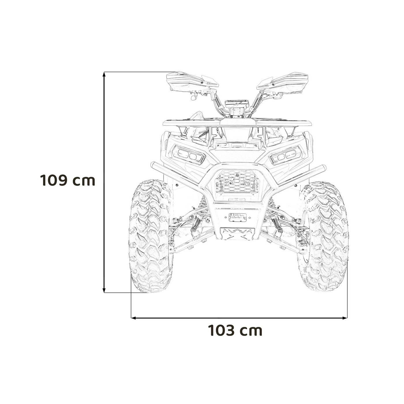Vozidlo Quad Combustion 200CC PRO RIDER Orange