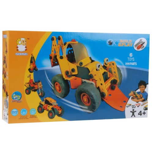 Stavebnica Vozidlá 6v1 205 dielov