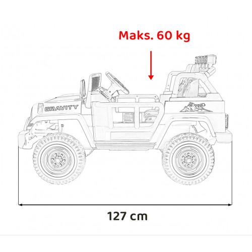 Off Road vozidlo MONSTER Grey