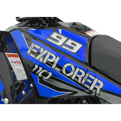 Modré štvorkolkové vozidlo EXPLORER 110CC EXPLORER