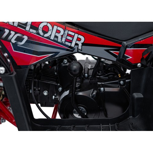 Červená spaľovacia štvorkolka 110CC EXPLORER