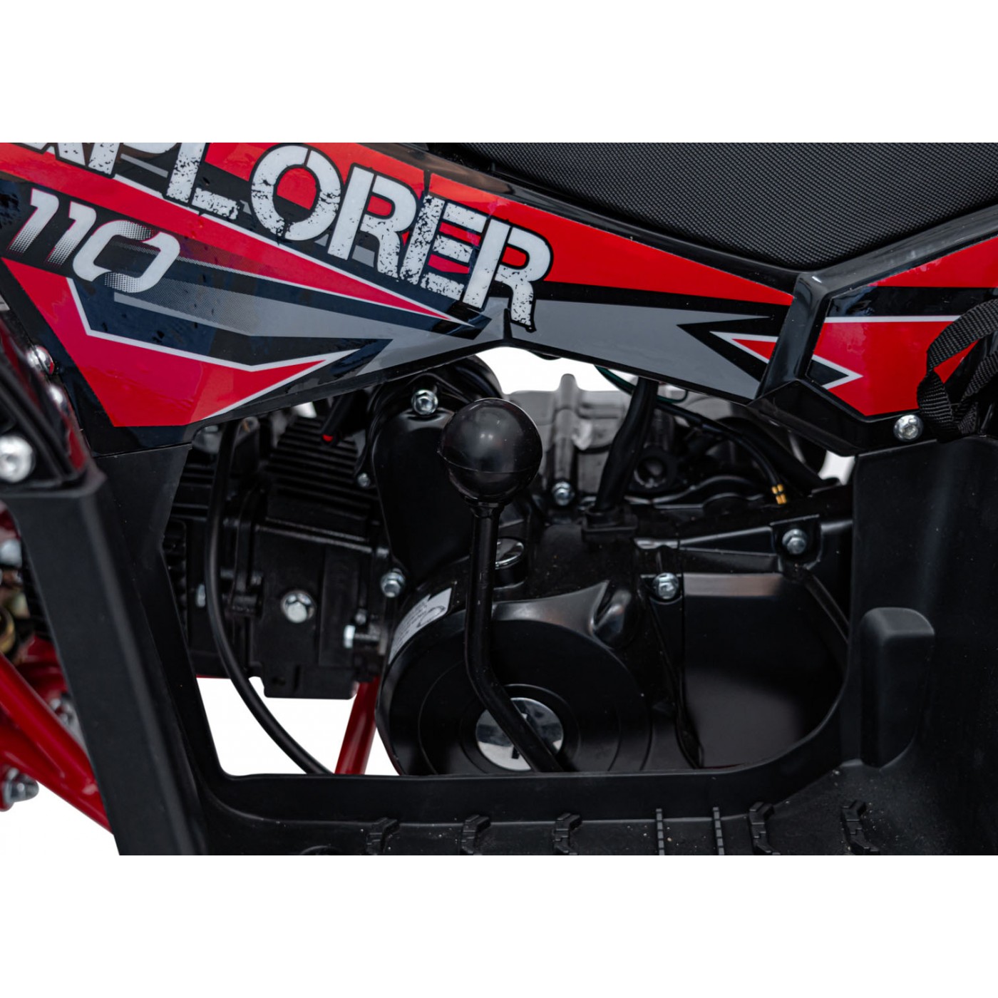Červená spaľovacia štvorkolka 110CC EXPLORER