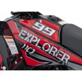 Červená spaľovacia štvorkolka 110CC EXPLORER