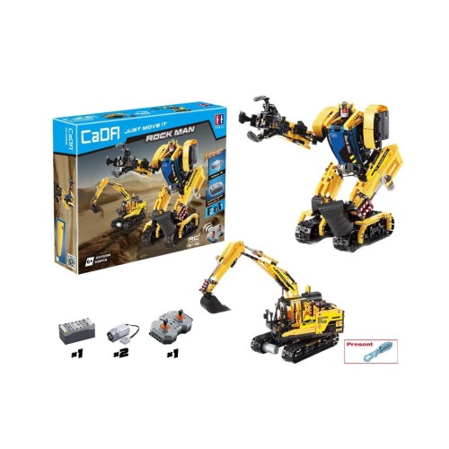 Stavebnica R/C 2v1 Robot Bager EE