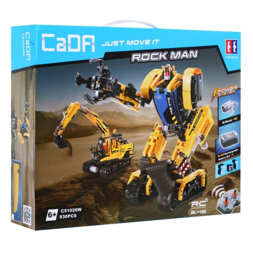 Stavebnica R/C 2v1 Robot Bager EE