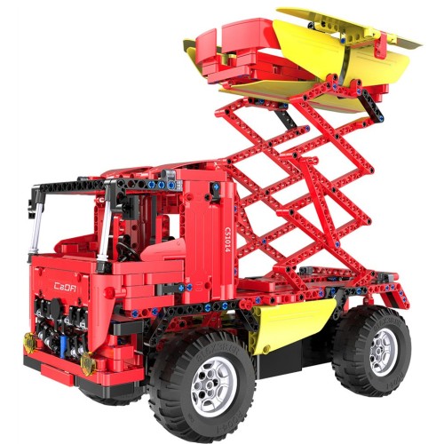 Stavebnica CaDA 814 ks. Diaľkovo ovládaná domiešavač betónu + Výťah 2v1 pre deti 6+