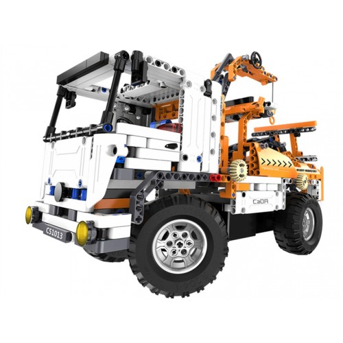 Stavebnica CaDA 838 ks. Diaľkovo ovládaný Žeriav + Ťahač 2v1 pre deti 6+