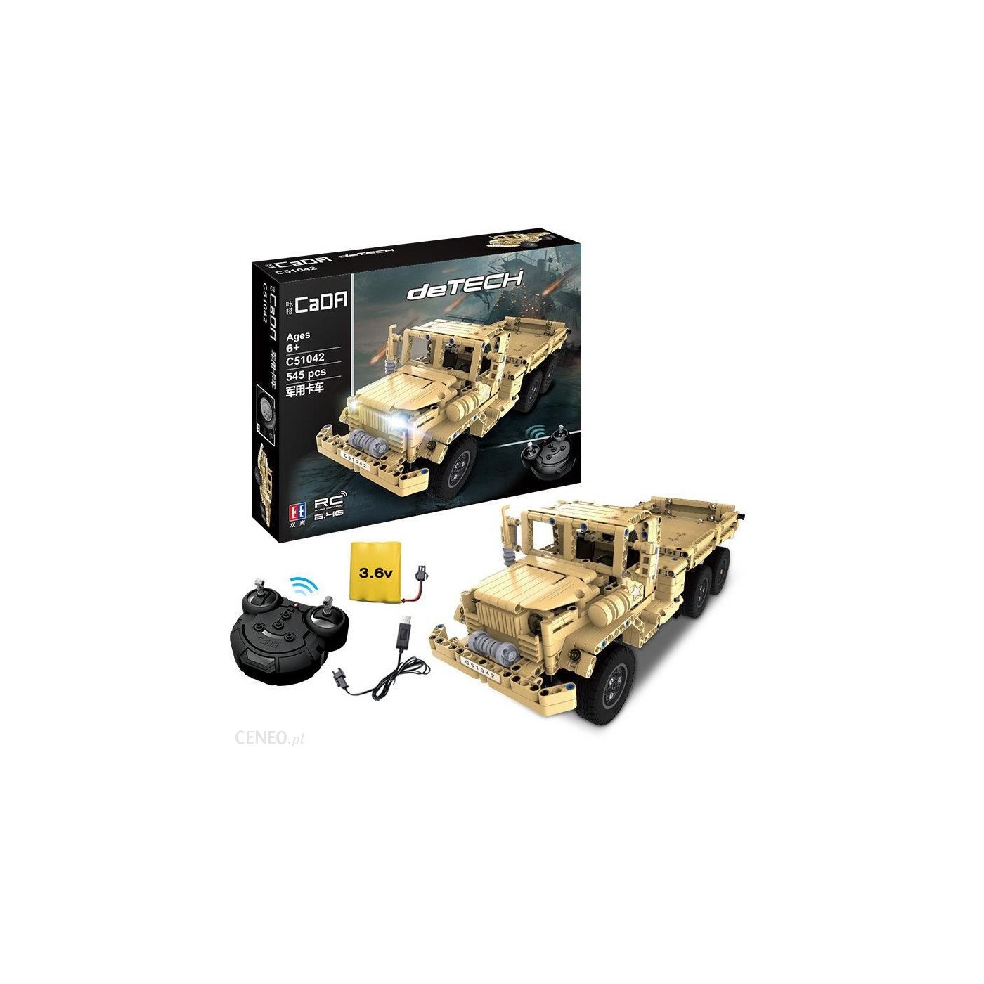 Stavebnica R/C Autíčko Vojenské nákladné EE