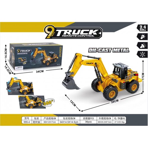 Kovové diely R/C rýpadiel