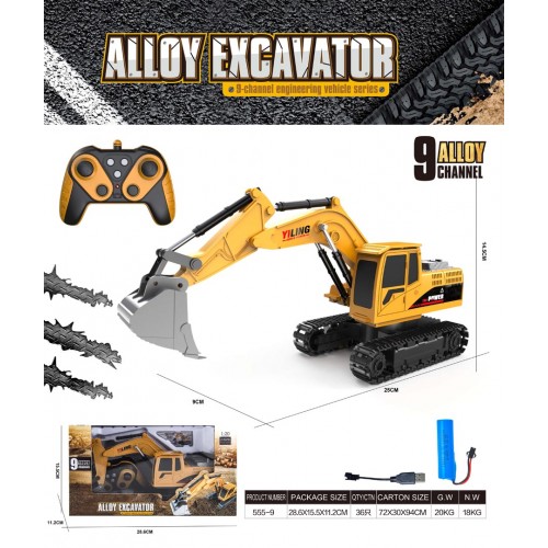 R/C rýpadlo na koľajniciach