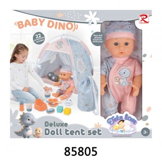 Sada DINUS so stanom a bábikou + príslušenstvo