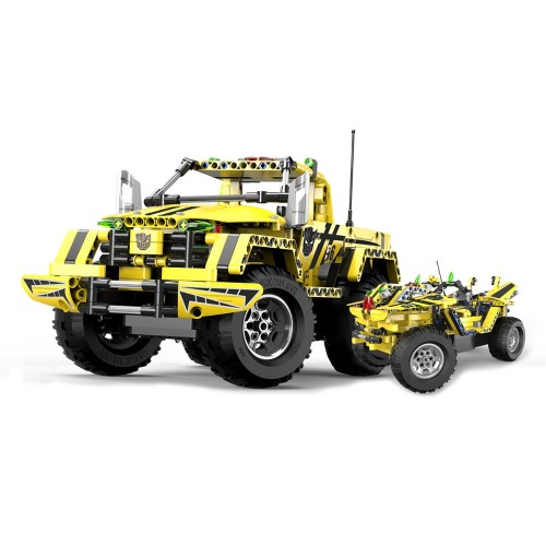 Stavebnica CaDA 514 ks. Diaľkovo ovládané terénne vozidlá 2v1 pre deti 6+