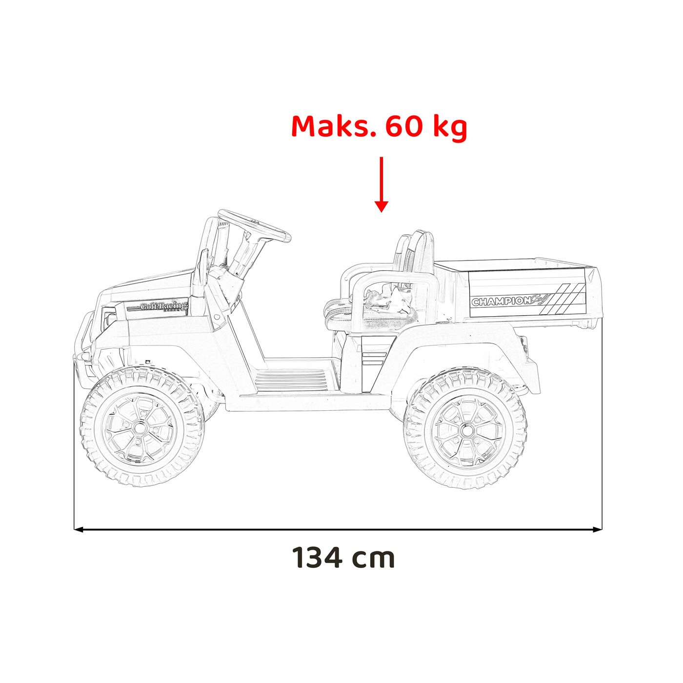 Champion Pick-Up Vehicle Black