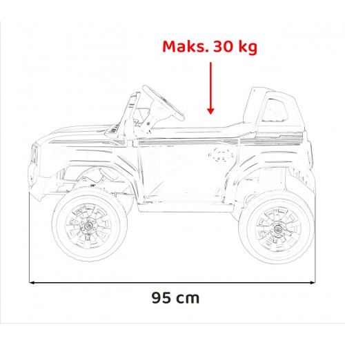 Vozidlo Toyota Land Cruiser PRADO červené
