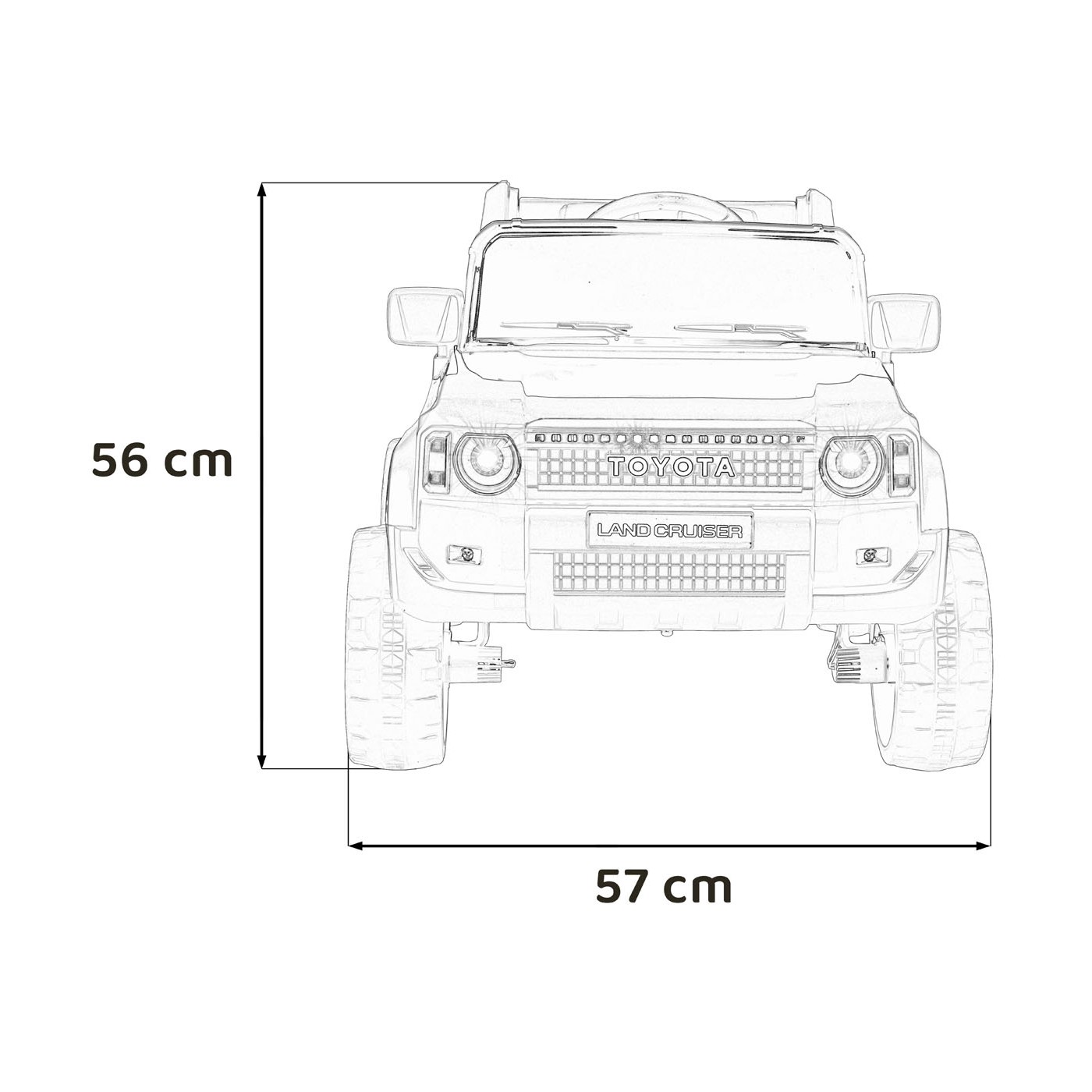 Vozidlo Toyota Land Cruiser PRADO červené