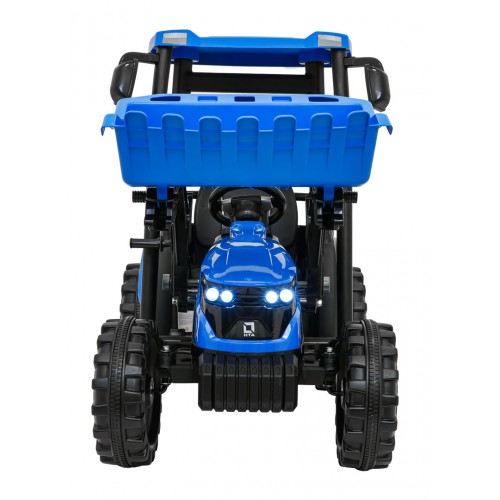 MEGA D68 ťahač s prívesom modrý