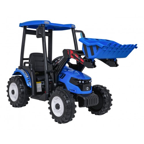 MEGA D68 ťahač s prívesom modrý