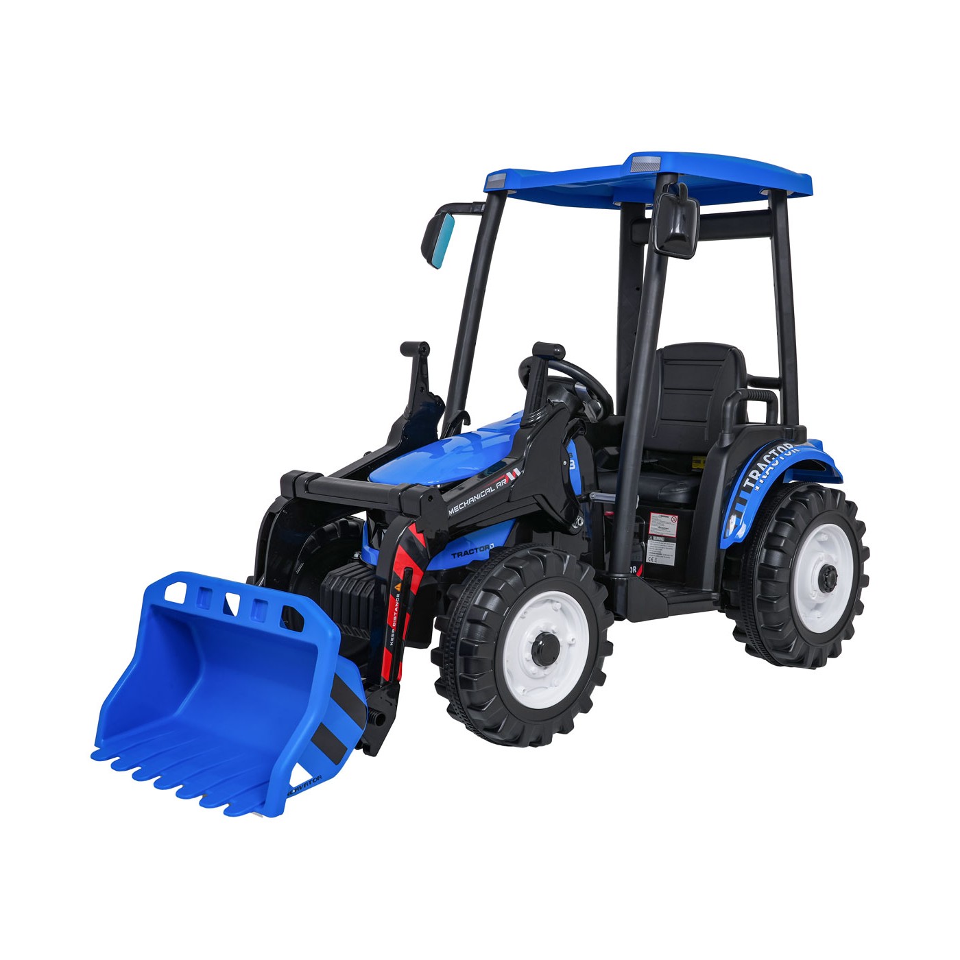 MEGA D68 ťahač s prívesom modrý