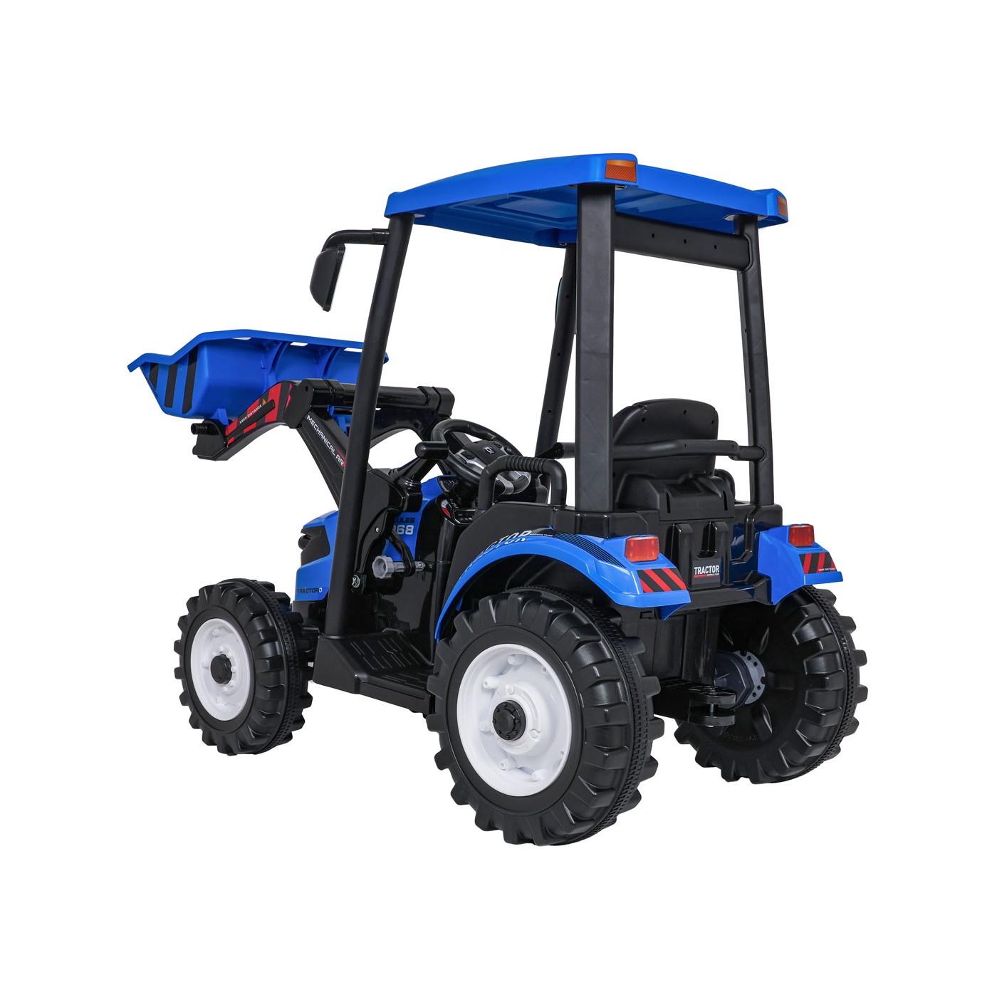 MEGA D68 ťahač s prívesom modrý