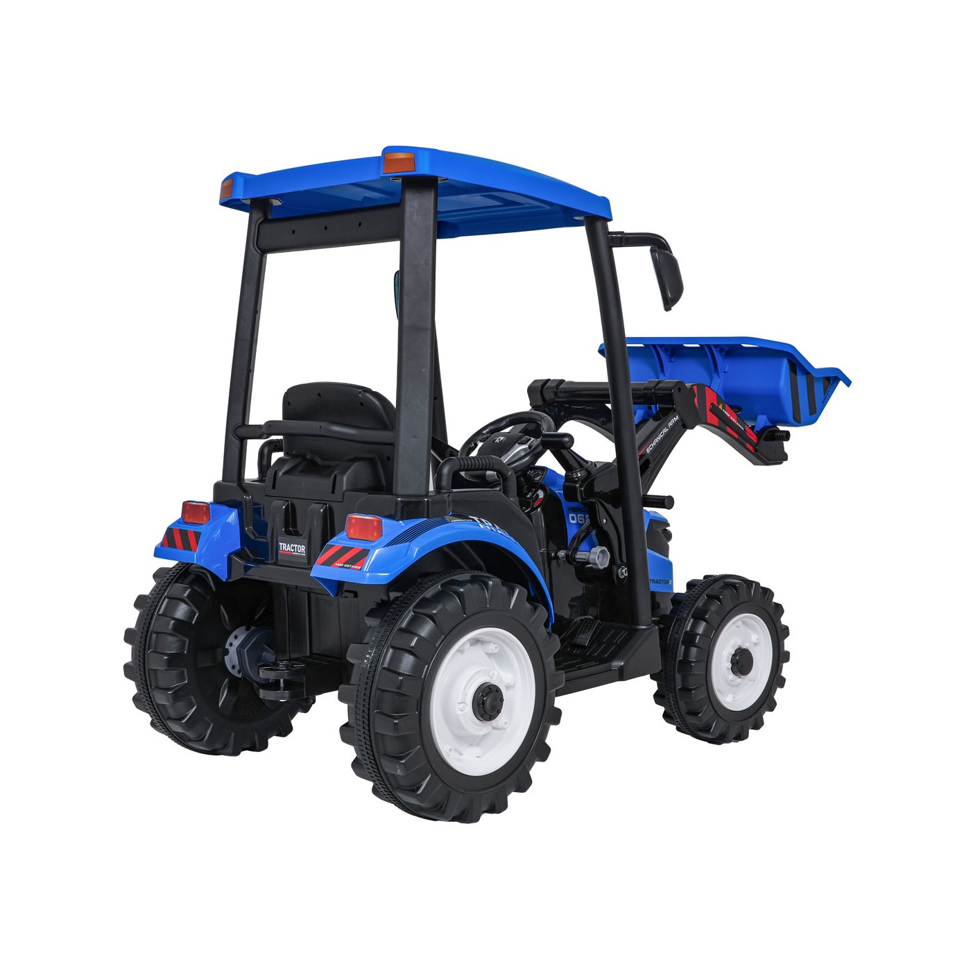 MEGA D68 ťahač s prívesom modrý