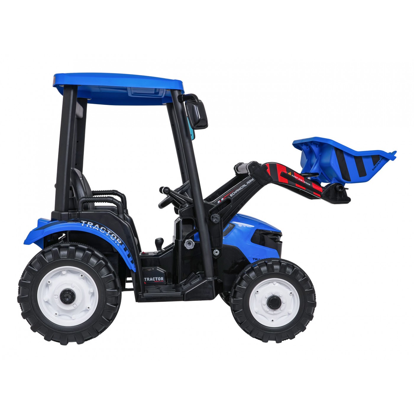 MEGA D68 ťahač s prívesom modrý