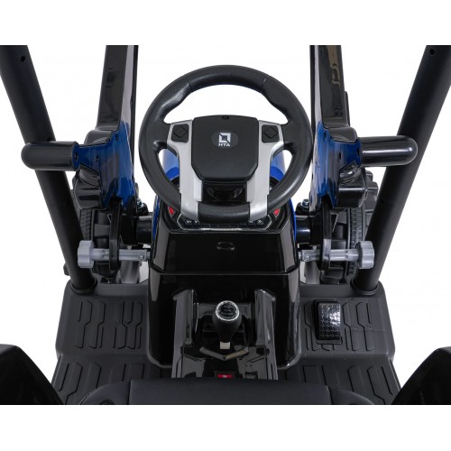 MEGA D68 ťahač s prívesom modrý