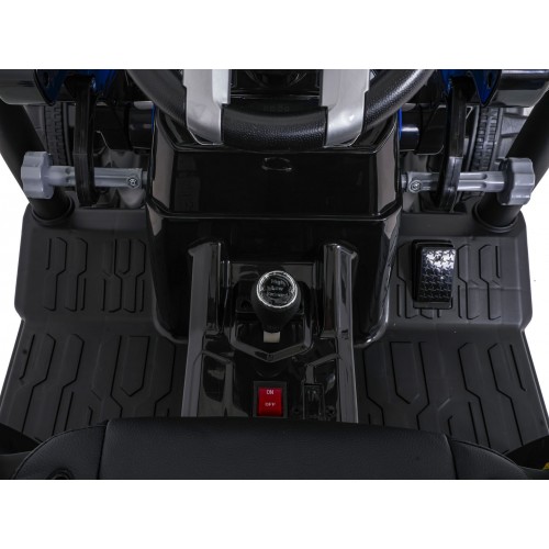 MEGA D68 ťahač s prívesom modrý