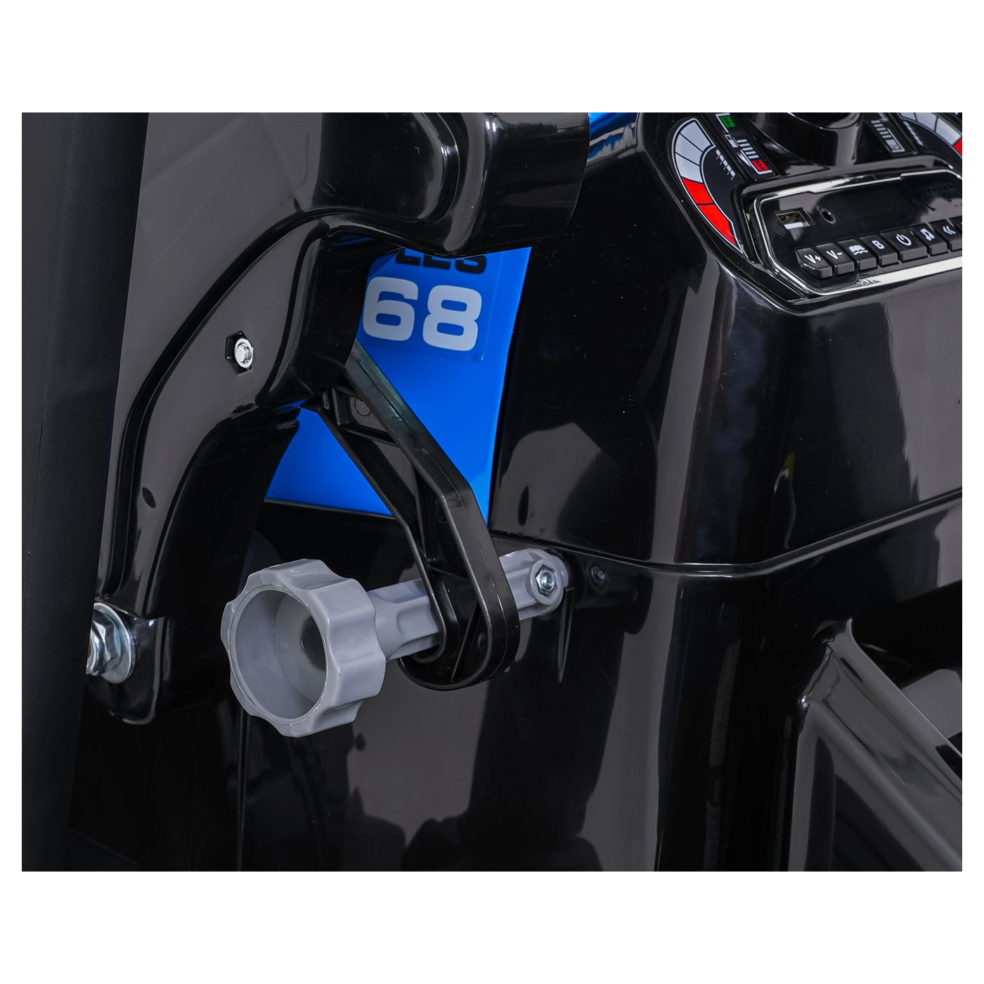 MEGA D68 ťahač s prívesom modrý