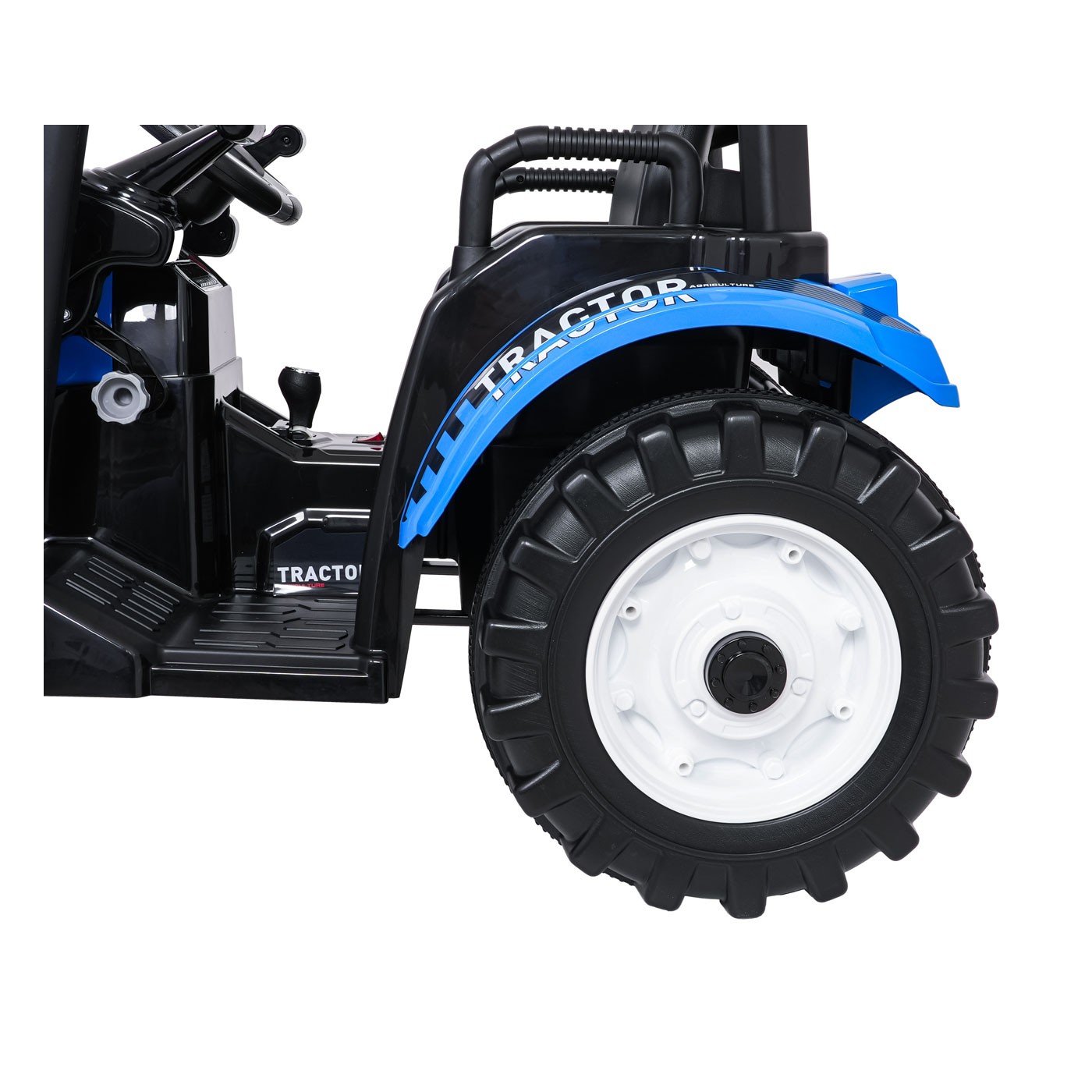 MEGA D68 ťahač s prívesom modrý