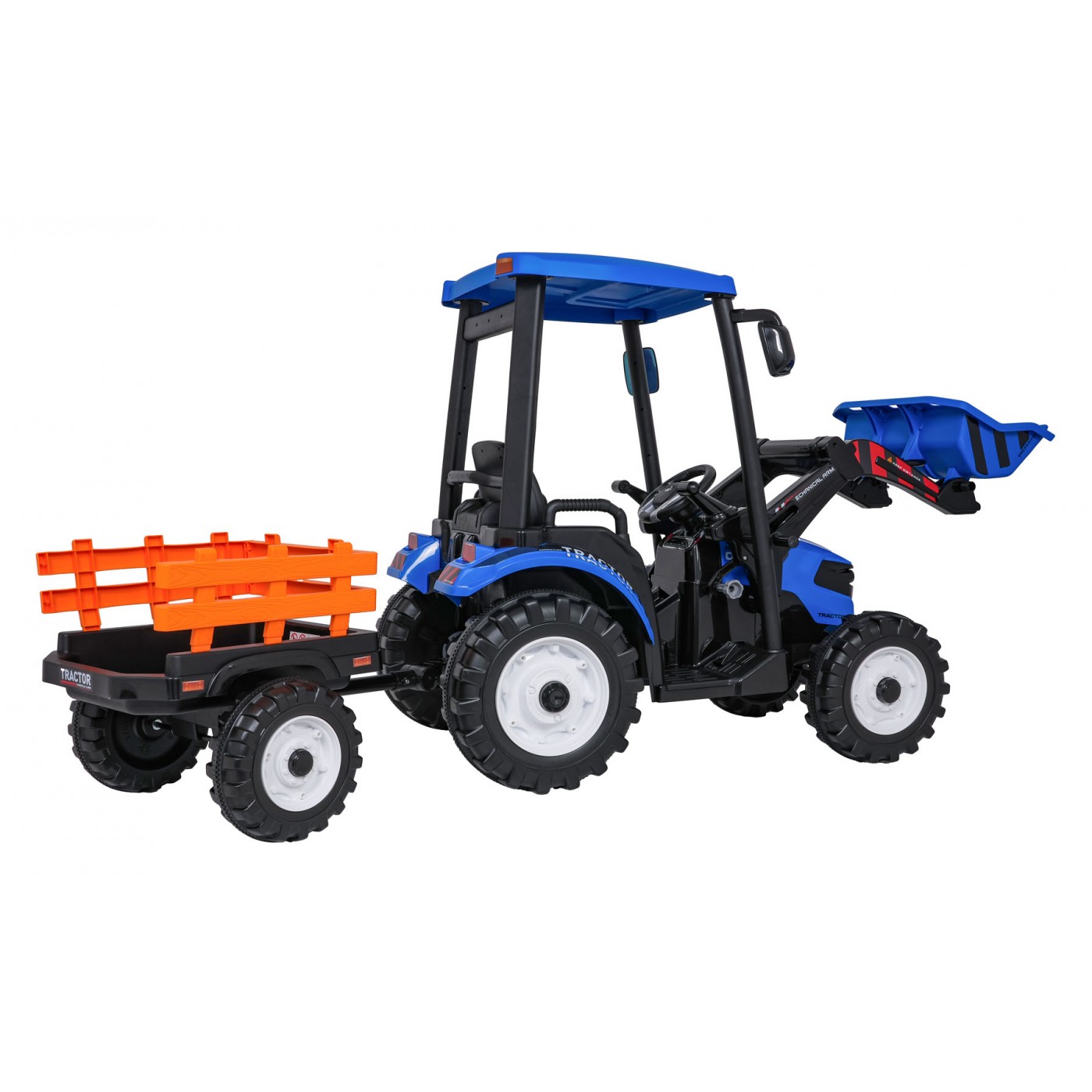 MEGA D68 ťahač s prívesom modrý