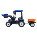 MEGA D68 ťahač s prívesom modrý