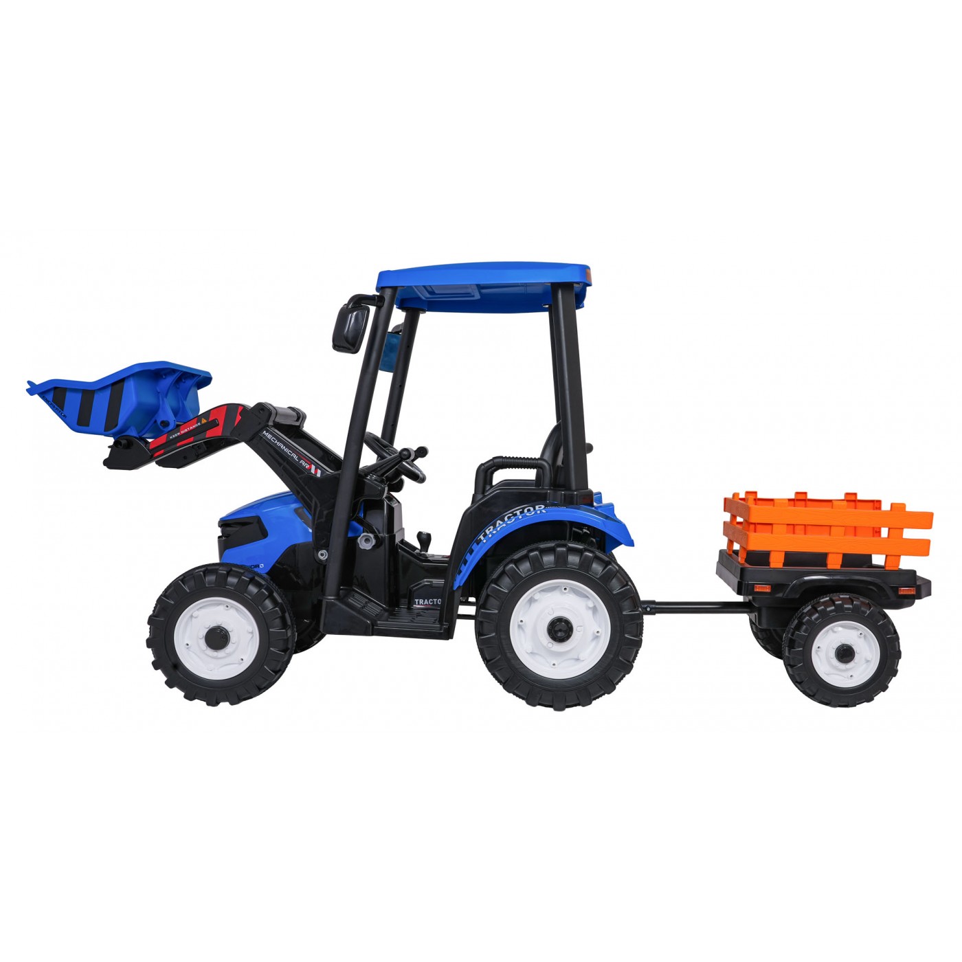 MEGA D68 ťahač s prívesom modrý