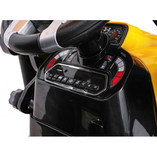 MEGA D68 ťahač s prívesom žltý