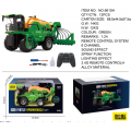 R/C Harvester 1:24 zelený s funkciou dymu
