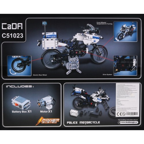 Stavebnica R/C Motocykel Polícia 539 ks EE