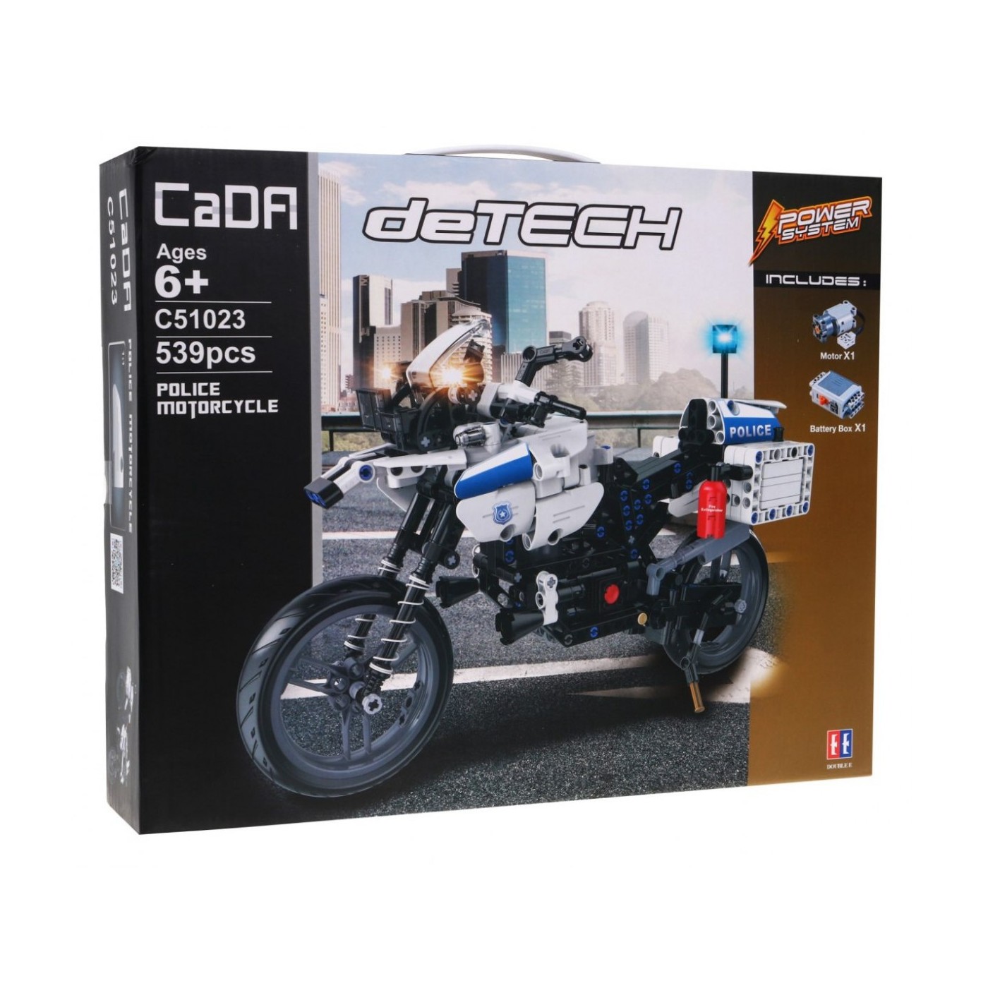 Stavebnica R/C Motocykel Polícia 539 ks EE