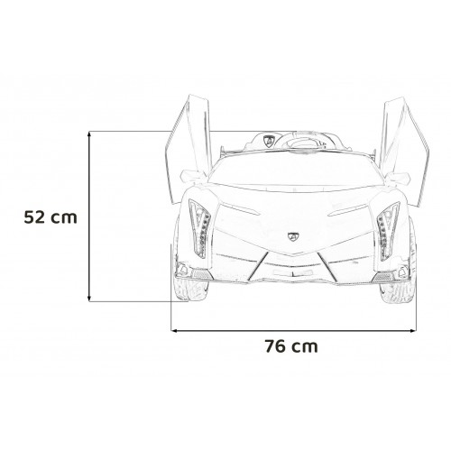 Vozidlo Lamborghini Veneno Red