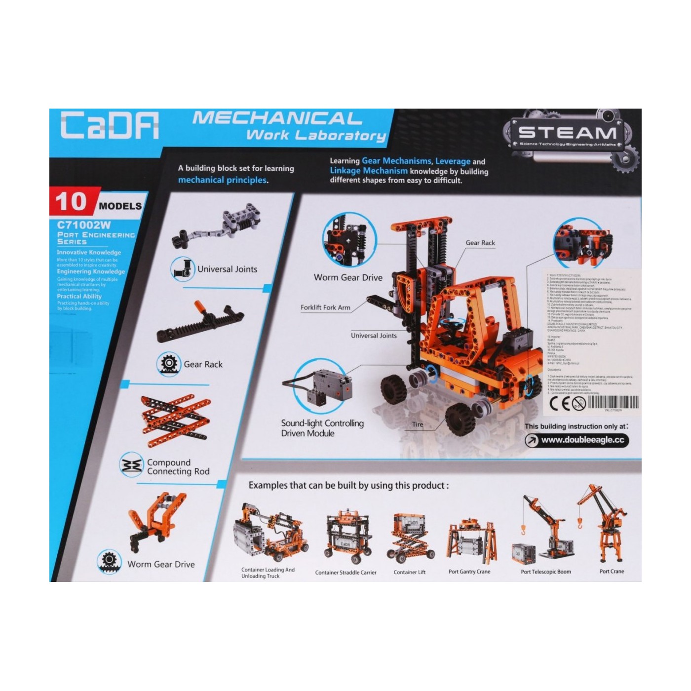 Stavebnica Simulátor prístavného inžinierstva 10 Vozidiel 634 ks EE