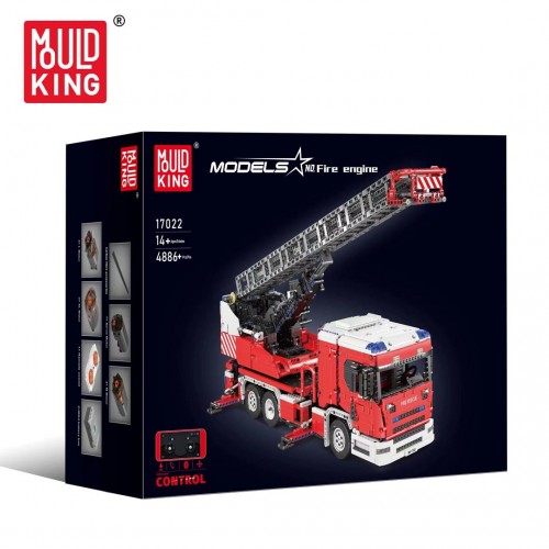 Stavebnica hasičského vozidla, 4886 dielikov.