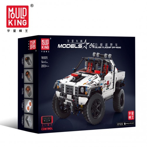 Sada stavebných kociek Terénne vozidlo Biela 2013 ks.