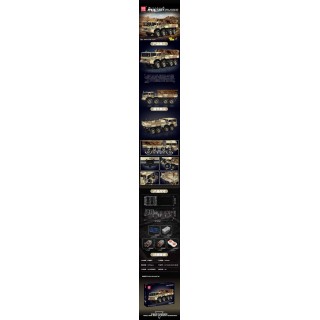 Stavebnica vojenského pieskového nákladného vozidla 4733 dielov.